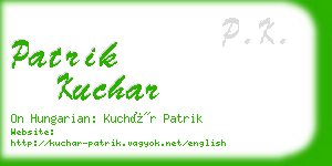 patrik kuchar business card